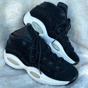 Reebok Question Mid Iverson Hall Of Fame Men’s Basketball Black Braid